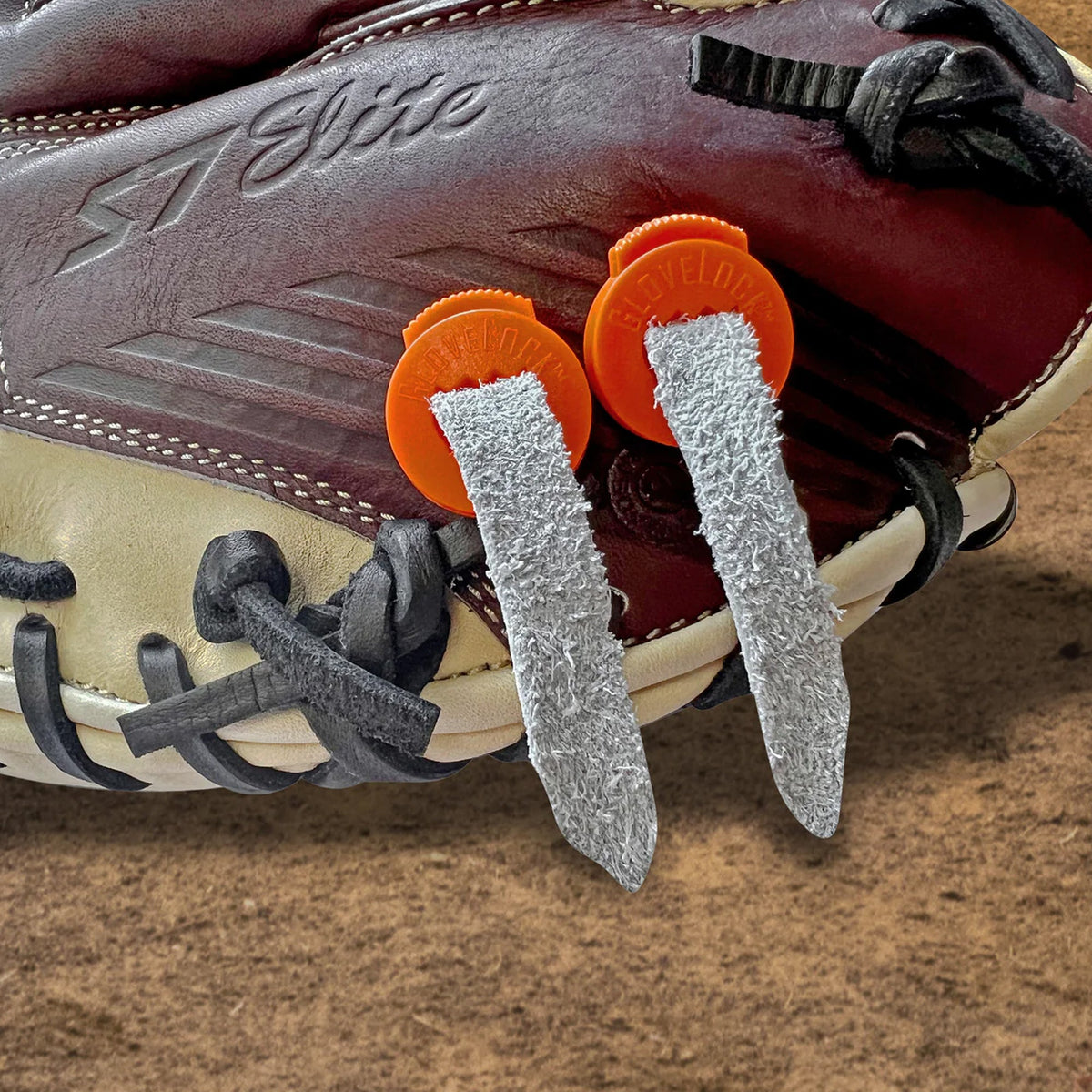 Set 4 Sujetadores Para Correas Guante Catcher All Star Glovelocks