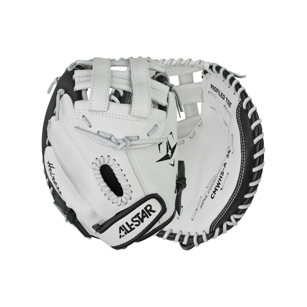 Guante Para Catcher Softbol Fastpitch All Star Heiress CMW-H-Y-RHT-WH_BK 32.5 in