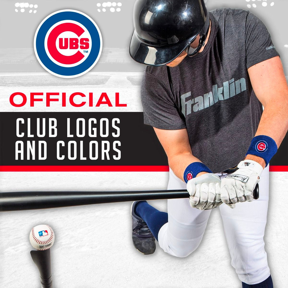 Muñequeras Franklin 2.5 in MLB Team Chicago Cachorros