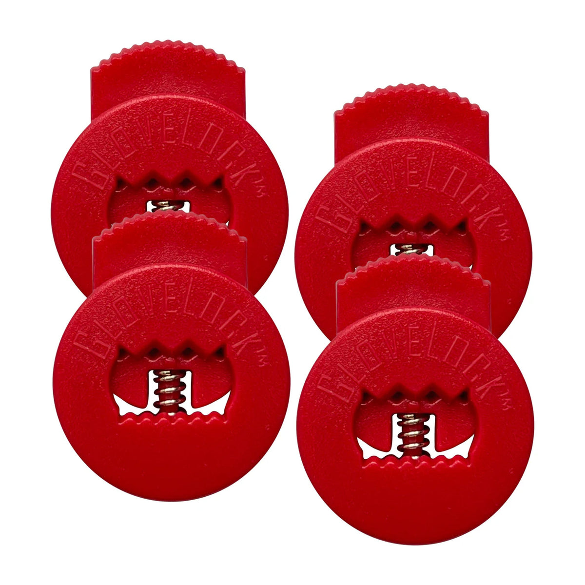Set 4 Sujetadores Para Correas Guante Catcher All Star Glovelocks