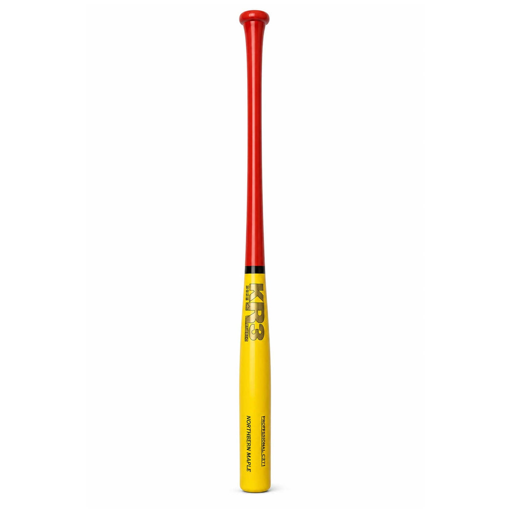 Bat Beisbol KR3 Northern Maple C271 Rojo Amarillo