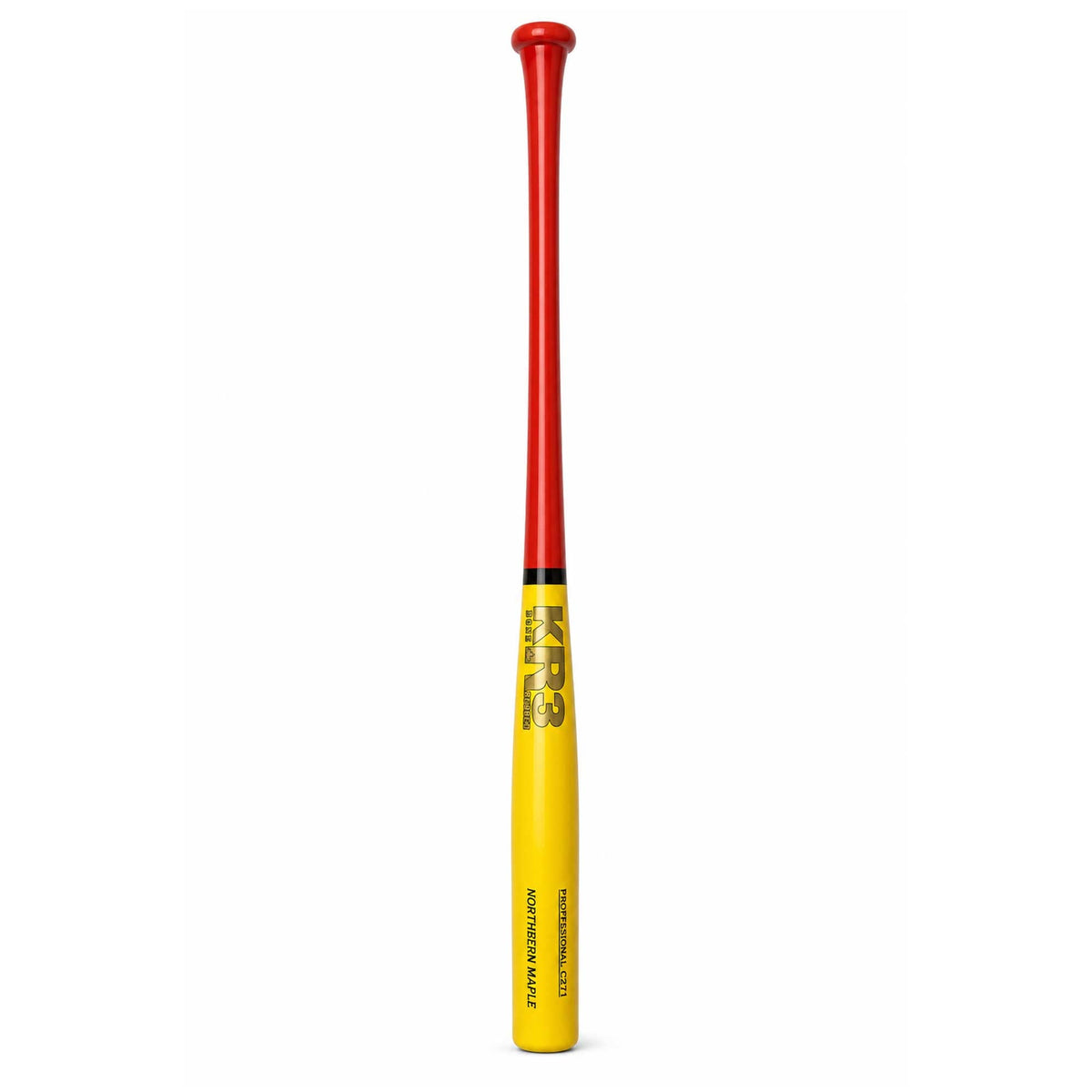 Bat Beisbol KR3 Northern Maple C271 Rojo Amarillo