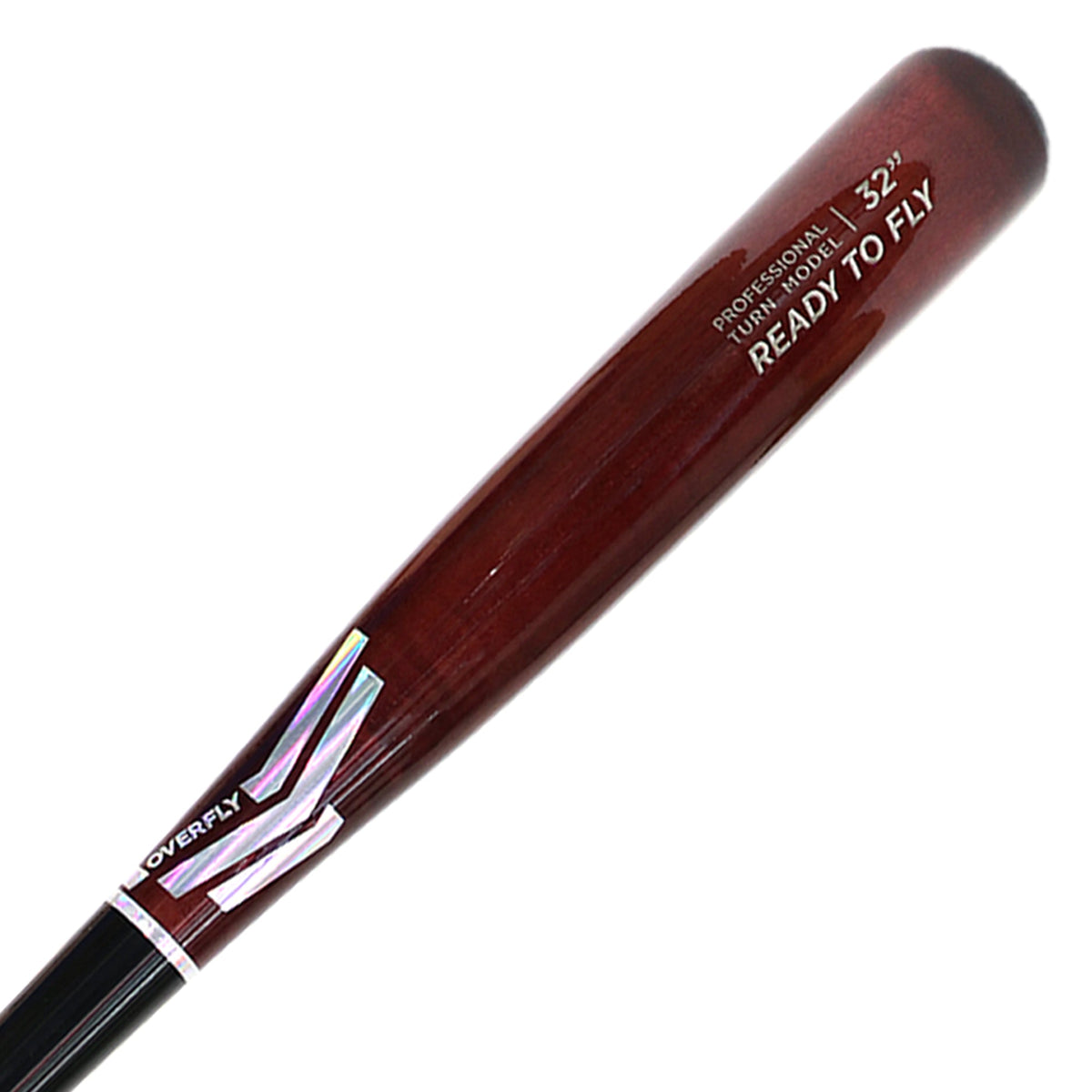 Bat Beisbol Madera Overfly Ready To Fly Negro Caoba Plata Maple