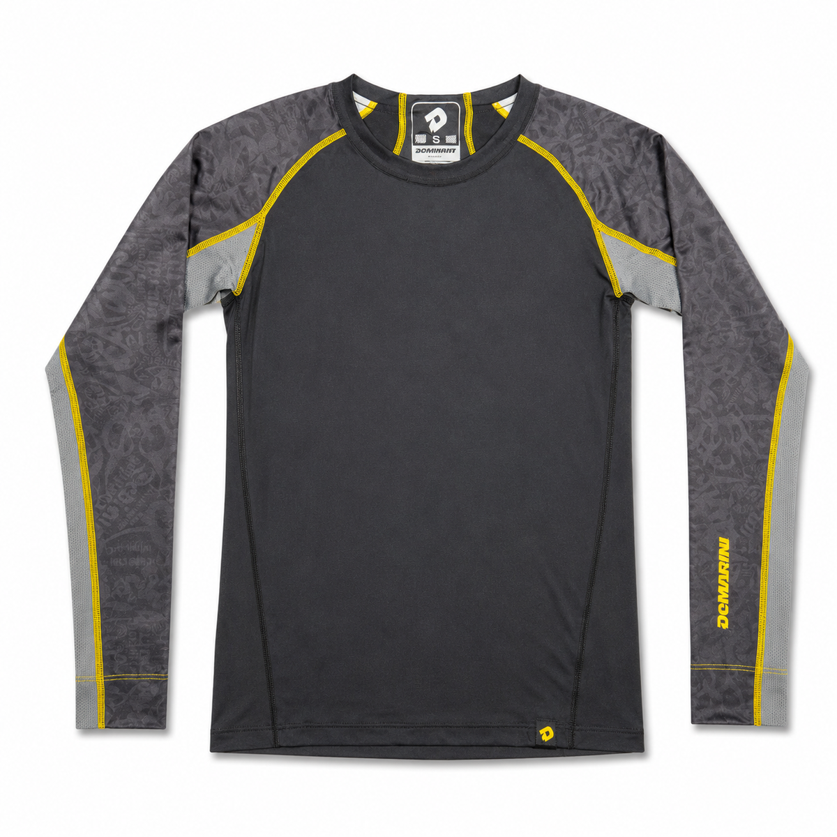 Licra Pecho Demarini Comotion Negro Gris Amarillo INFANTIL