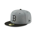 Gorra Beisbol Softbol New Era Red Sox Boston 59Fifty Gris Negro