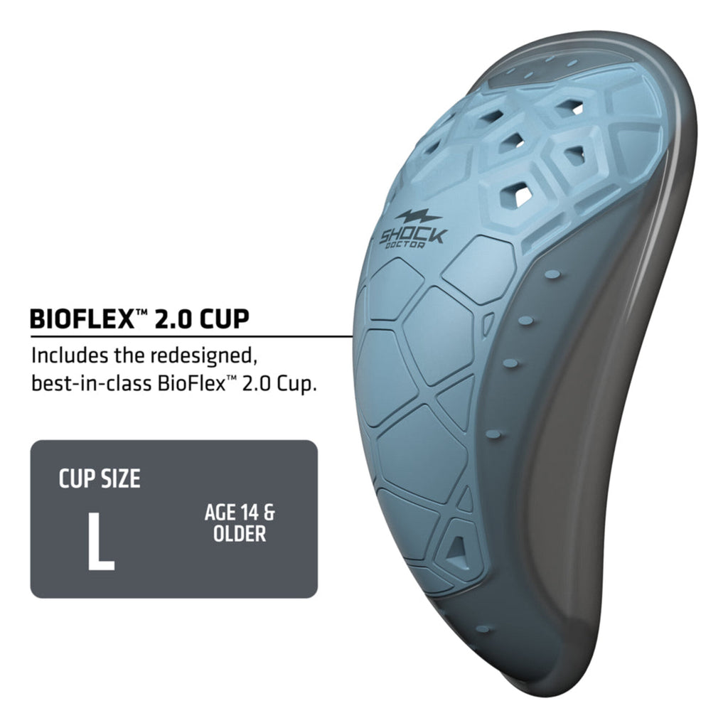 Sliding Short Beisbol Softbol Shock Doctor Core Con Concha Bio-Flex 2.0 Adulto