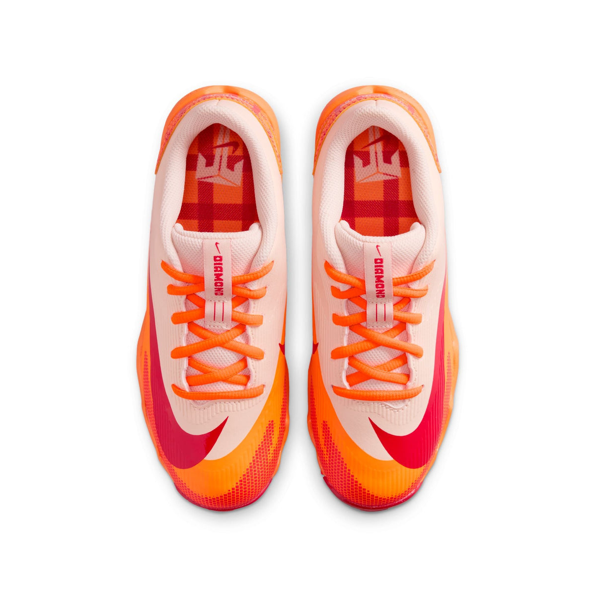 Spikes Beisbol Softbol Nike Diamond Clutch Plastico Naranja INFANTIL